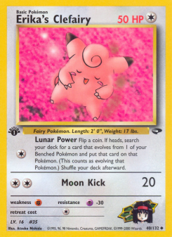 Erika's Clefairy - pokemon TCG Card