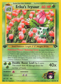Erika's Ivysaur - pokemon TCG Card