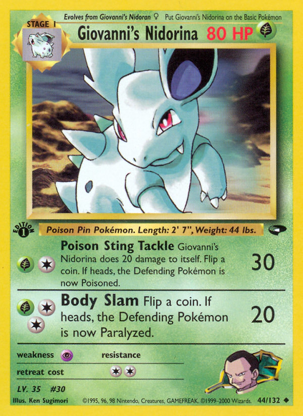 Giovanni's Nidorina - Pokémon TCG Card
