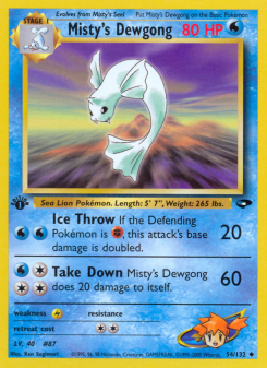 Misty's Dewgong - pokemon TCG Card