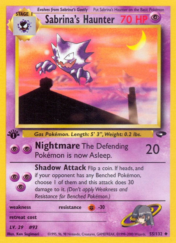 Sabrina's Haunter - Pokémon TCG Card