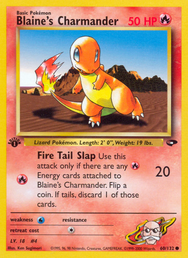 Blaine's Charmander - Pokémon TCG Card
