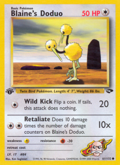 Blaine's Doduo - pokemon TCG Card