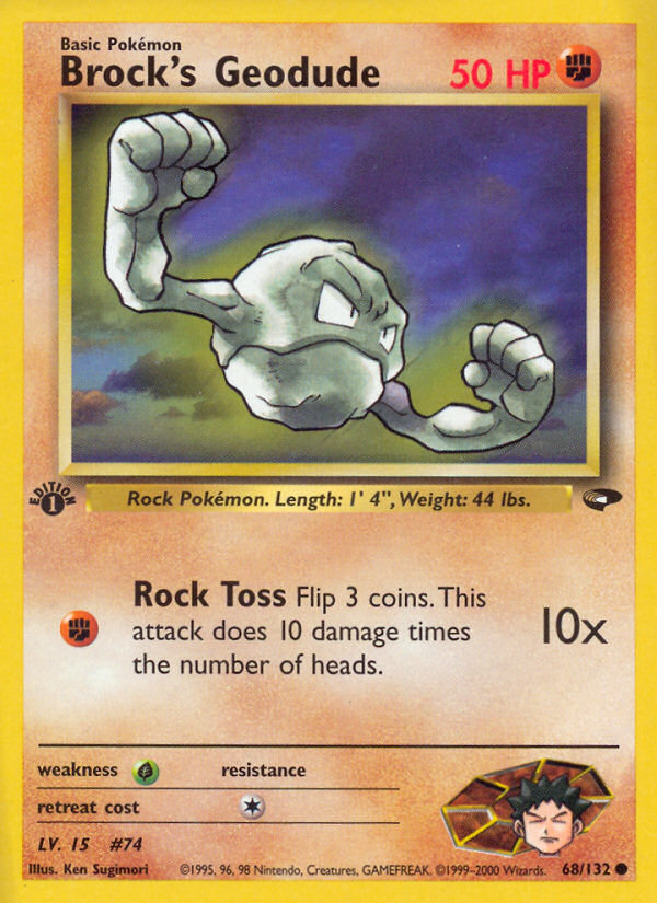 Brock's Geodude - Pokémon TCG Card
