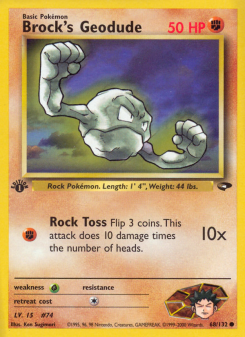 Brock's Geodude - pokemon TCG Card