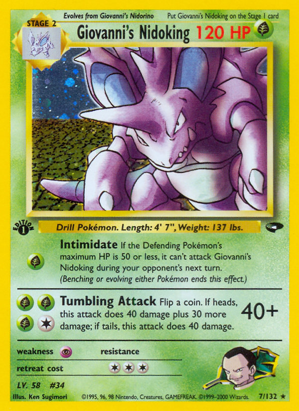 Giovanni's Nidoking - Pokémon TCG Card