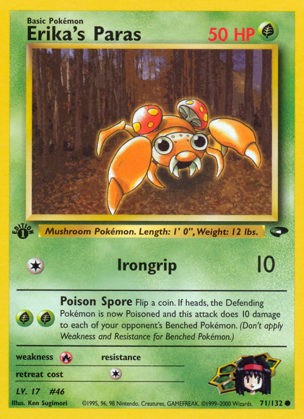 Erika's Paras - Pokémon TCG Card
