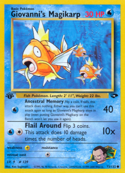 Giovanni's Magikarp - pokemon TCG Card