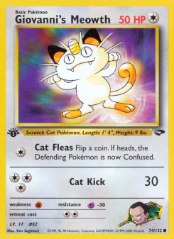 Giovanni's Meowth - pokemon TCG Card