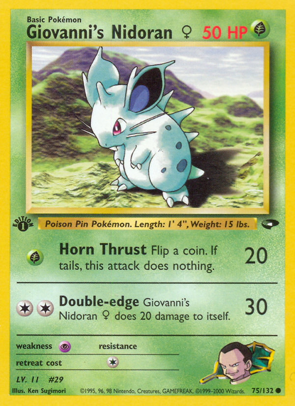 Giovanni's Nidoran♀ - Pokémon TCG Card