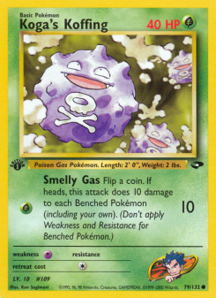Koga's Koffing - pokemon TCG Card