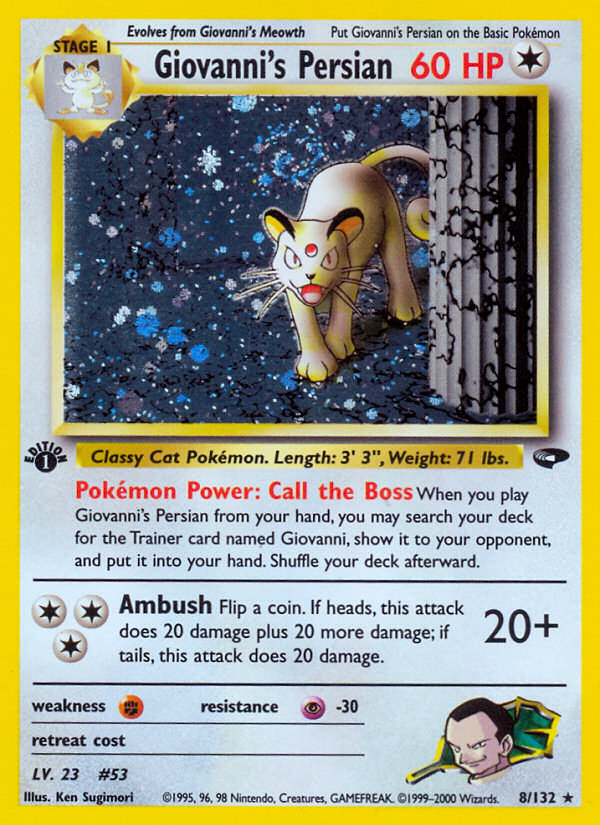 Giovanni's Persian - Pokémon TCG Card