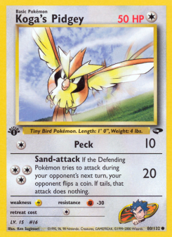 Koga's Pidgey - pokemon TCG Card