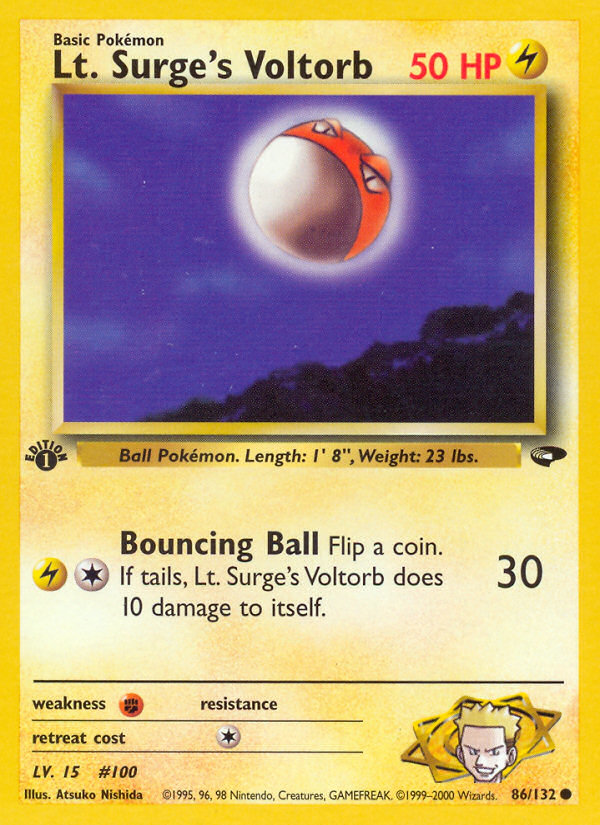 Lt. Surge's Voltorb - Pokémon TCG Card