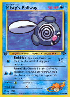 Misty's Poliwag - pokemon TCG Card