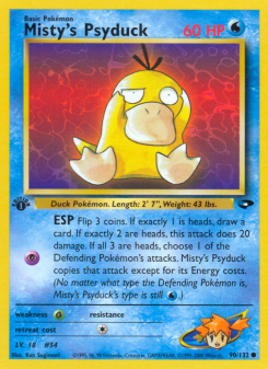 Misty's Psyduck - pokemon TCG Card