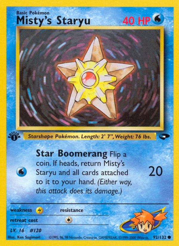 Misty's Staryu - Pokémon TCG Card
