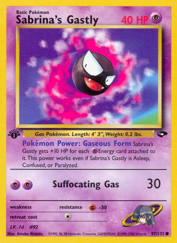Sabrina's Gastly - Pokémon TCG Card