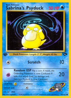 Sabrina's Psyduck - pokemon TCG Card