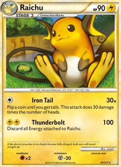 Raichu - pokemon TCG Card