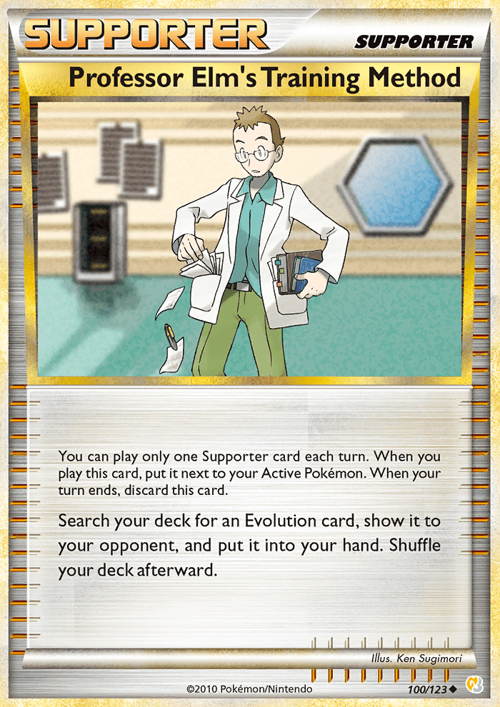 Professor Elm’s Training Method - Pokémon TCG Card