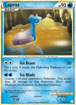 Lapras - pokemon TCG Card