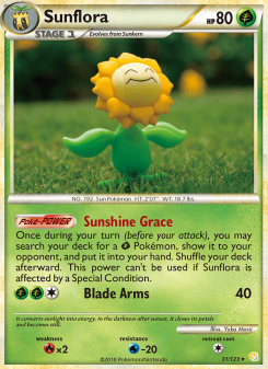 Sunflora - pokemon TCG Card