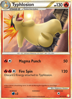 Typhlosion - pokemon TCG Card