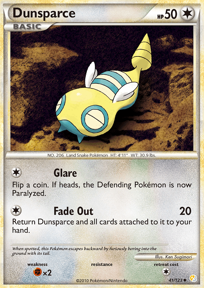 Dunsparce - Pokémon TCG Card