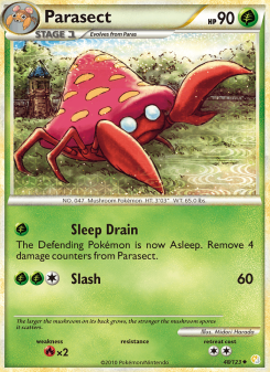 Parasect - pokemon TCG Card