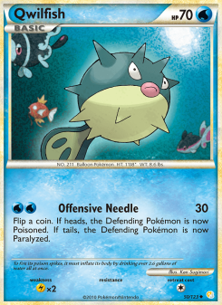 Qwilfish - pokemon TCG Card