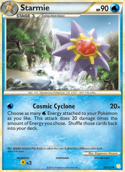 Starmie - pokemon TCG Card