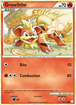 Growlithe - pokemon TCG Card