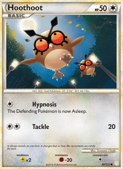 Hoothoot - pokemon TCG Card