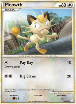 Meowth - pokemon TCG Card