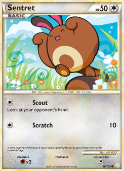Sentret - pokemon TCG Card