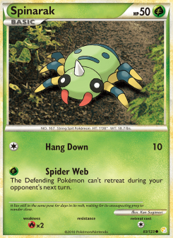 Spinarak - pokemon TCG Card