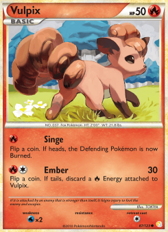 Vulpix - pokemon TCG Card