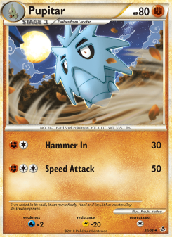 Pupitar - pokemon TCG Card