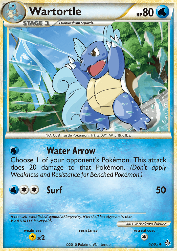 Wartortle - Pokémon TCG Card