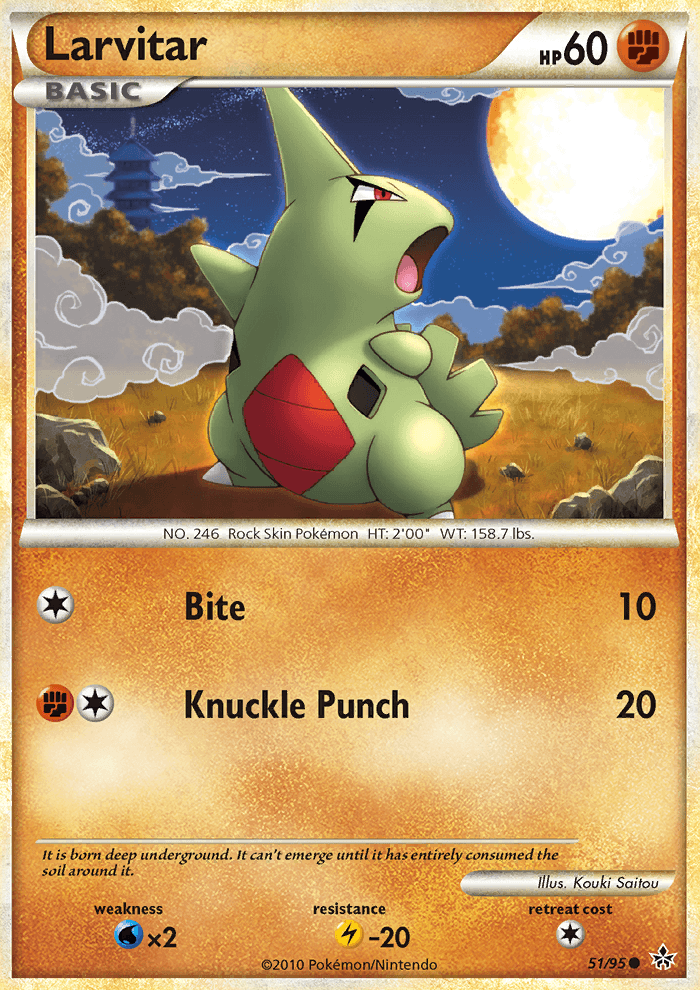Larvitar - Pokémon TCG Card