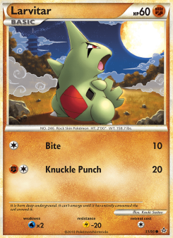 Larvitar - pokemon TCG Card