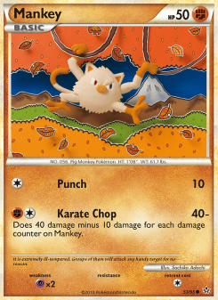 Mankey - pokemon TCG Card