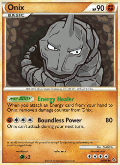 Onix - pokemon TCG Card