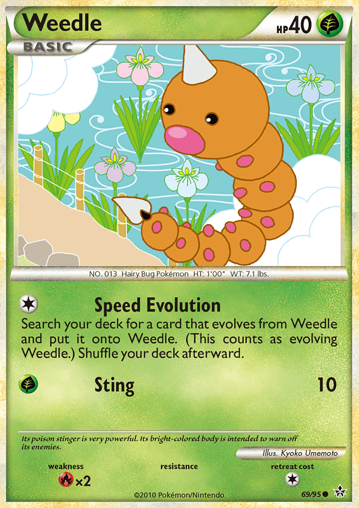 Weedle - Pokémon TCG Card