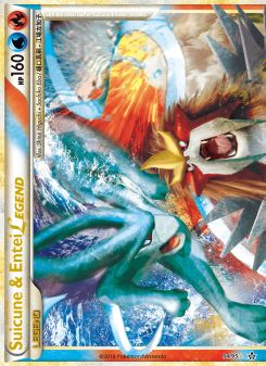 Suicune & Entei LEGEND - pokemon TCG Card