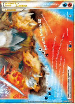 Suicune & Entei LEGEND - pokemon TCG Card