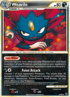 Weavile - pokemon TCG Card