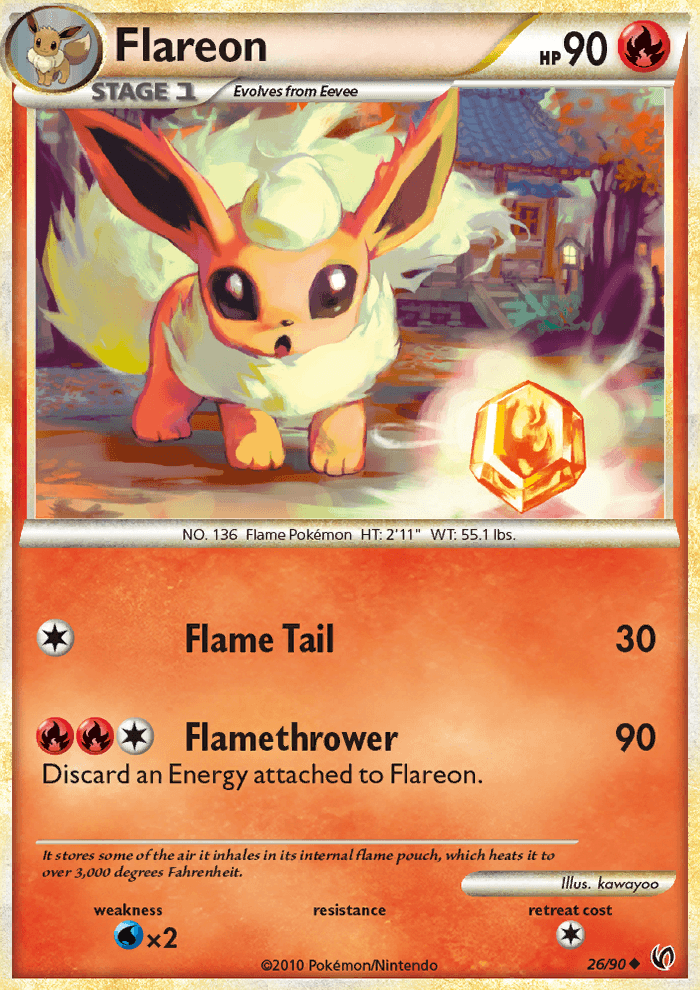 Flareon - Pokémon TCG Card