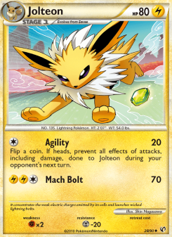 Jolteon - pokemon TCG Card